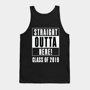 College Graduate Shirt Gift  - Straight Outta Here! Tank Top